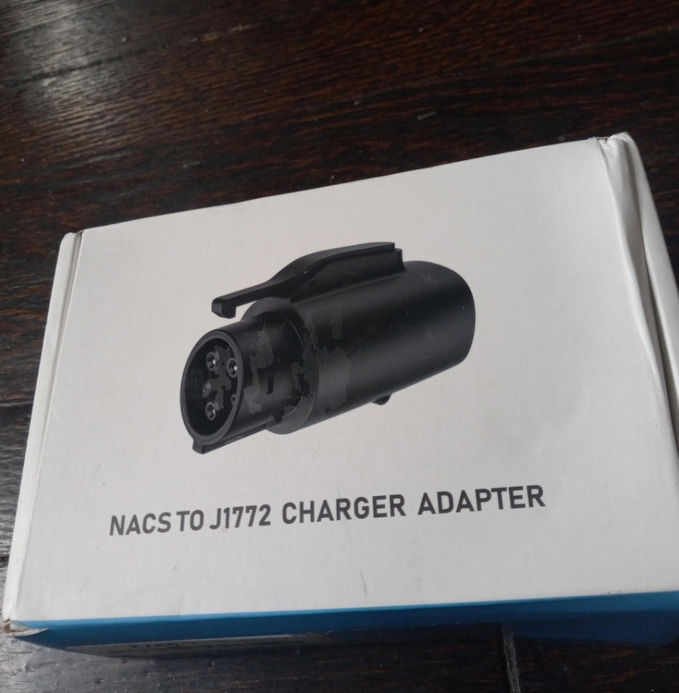 Ecogenix Nacs To J1772 To Charger Adapter For Tesla, 250Vac Color Black....
